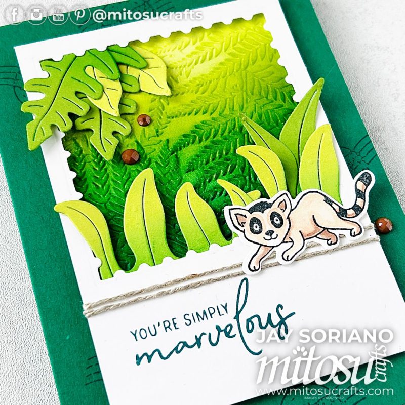 Cute Jungle Pals SAB Critters Card Idea Mitosu Crafts by Barry & Jay Soriano Stampin' Up! UK France Germany Austria Netherlands Belgium Ireland