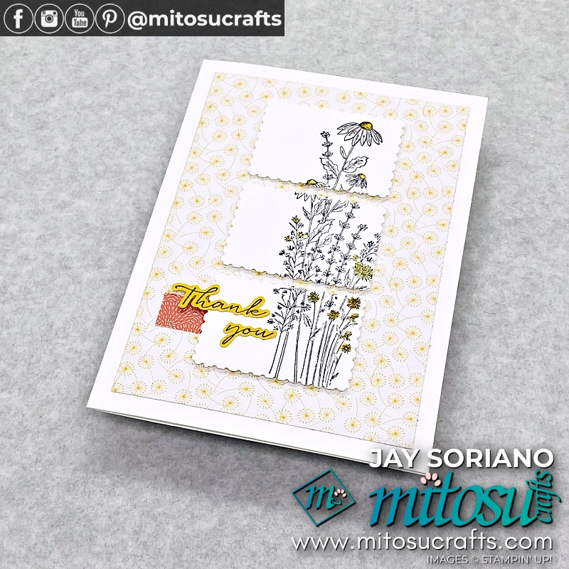 Casual Crafter Dragonfly Garden Card Idea from Mitosu Crafts UK by Barry Selwood & Jay Soriano Independent Stampin' Up! Demonstrators