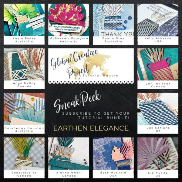 Earthen Elegance Global Creative Project Tutorial Bundle Sneak Peek from Mitosu Crafts by Barry & Jay Soriano UK France Germany Austria The Netherlands Belgium Ireland Stampin Up Demo