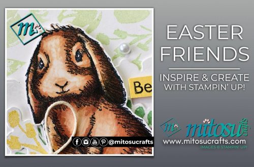 Easter Friends Bunny Rabbit Handmade Spring Card from Mitosu Crafts by Barry Selwood & Jay Soriano Stampin Up Demonstrators UK France Germany Austria & The Netherlands