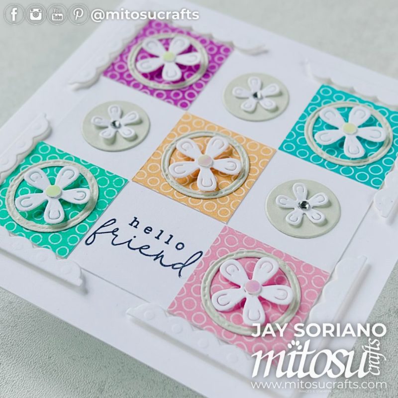 Easy Chequered In Color DSP Card Idea Mitosu Crafts by Barry & Jay Soriano Stampin' Up! UK France Germany Austria Netherlands Belgium Ireland