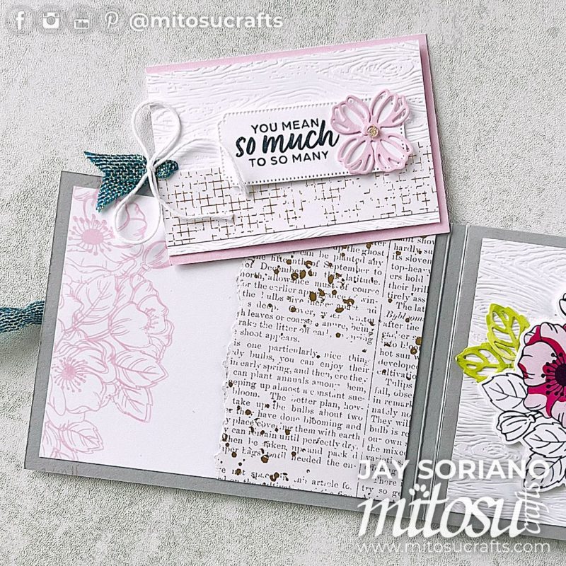 Enduring Beauty Online Craft Retreat Flower Album with Pockets Idea Mitosu Crafts by Barry & Jay Soriano Stampin' Up! UK France Germany Austria Netherlands Belgium Ireland