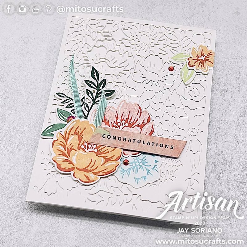 Fancy Two Tone Flora from Mitosu Crafts by Barry & Jay Soriano Stampin Up UK France Germany Austria Netherlands Belgium Ireland