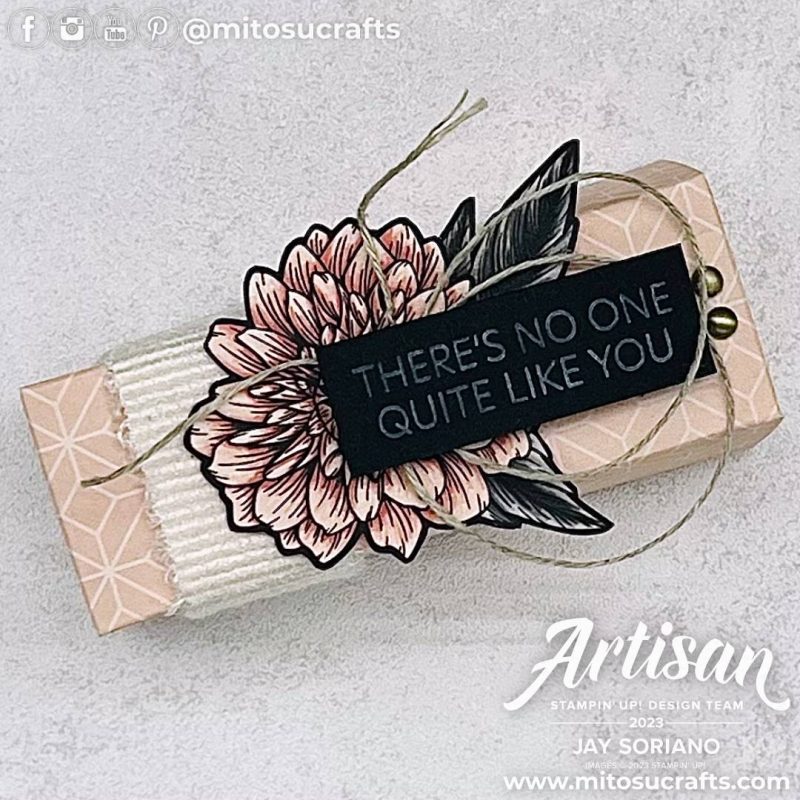 Favored Flowers Floral Treat Box Idea from Mitosu Crafts by Barry & Jay Soriano Stampin Up UK France Germany Austria Netherlands Belgium Ireland