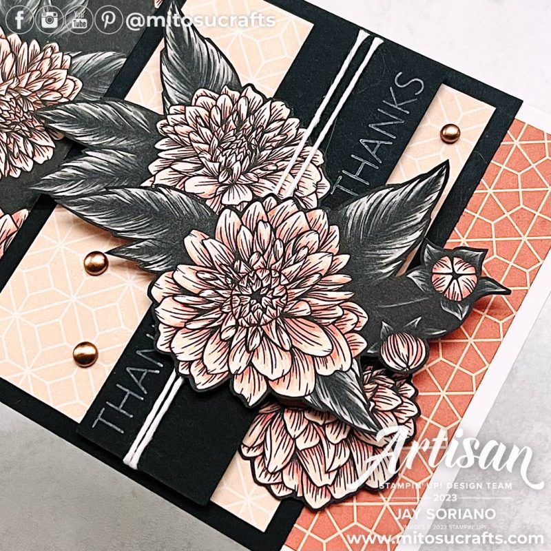 Favored Flowers Floral Card Idea from Mitosu Crafts by Barry & Jay Soriano Stampin Up UK France Germany Austria Netherlands Belgium Ireland