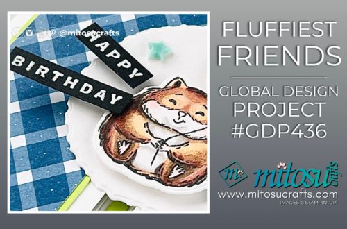 Fluffiest Friends Hamster Birthday Majestic Fun Fold Card Idea Mitosu Crafts by Barry & Jay Soriano Stampin Up UK France Germany Austria Netherlands Belgium Ireland