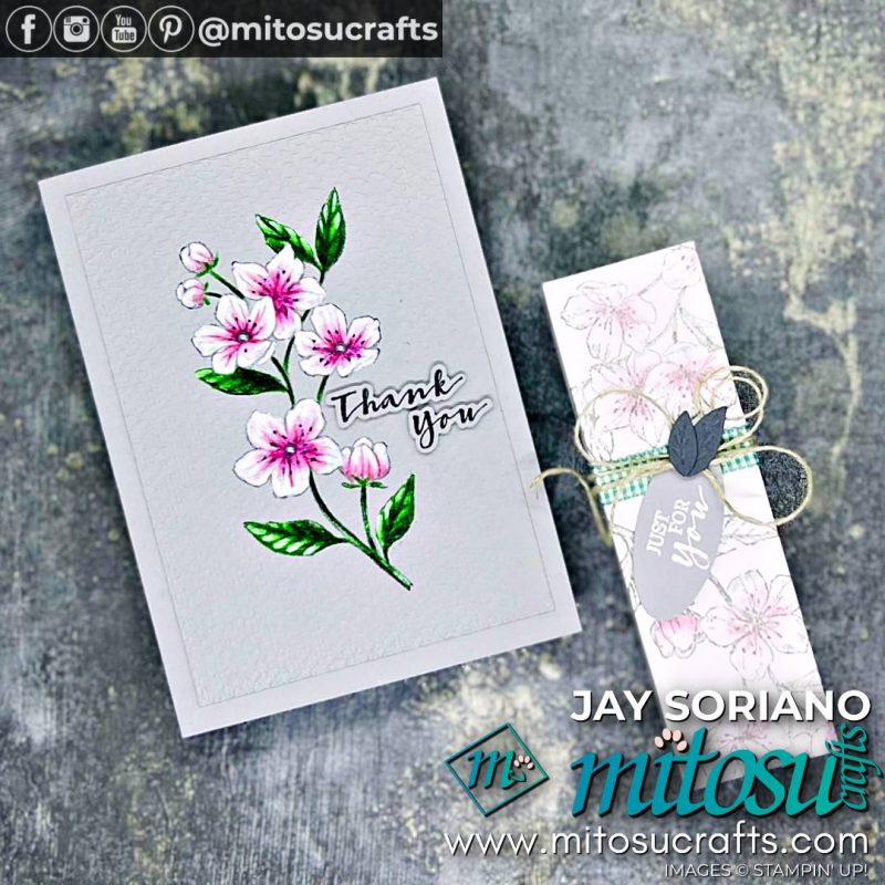 Forever Blossoms Last Chance Floral Card and Fold Flat Box Projects from Mitosu Crafts by Barry Selwood & Jay Soriano Stampin Up Demonstrators UK France Germany Austria & The Netherlands