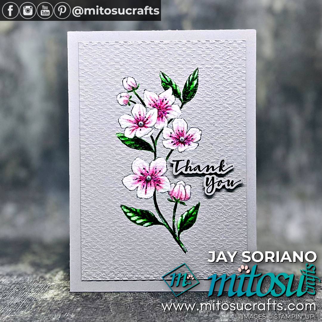 Forever Blossoms Last Chance Floral Card and Fold Flat Box Projects from Mitosu Crafts by Barry Selwood & Jay Soriano Stampin Up Demonstrators UK France Germany Austria & The Netherlands
