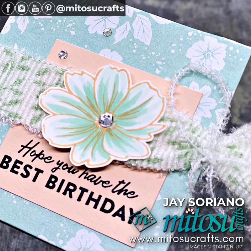Friendly Hello Birthday Handmade Gift Idea from Mitosu Crafts UK by Barry & Jay Soriano Stampin' Up! Demonstrators