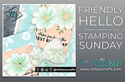 Friendly Hello Birthday Handmade Card & Gift from Mitosu Crafts UK by Barry & Jay Soriano Stampin Up Demonstrators