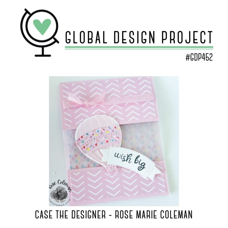 #GDP452 Global Design Project Cardmaking Challenge CASE The Designer Rose Marie Coleman Inspiration from Mitosu Crafts UK