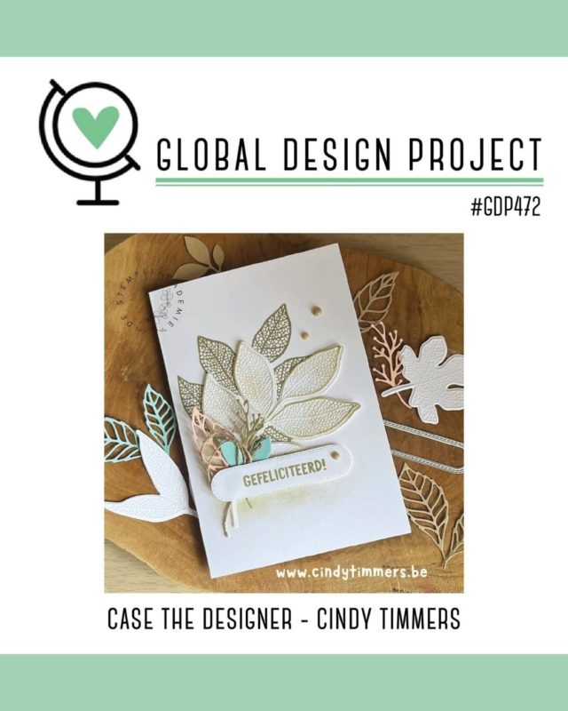 #GDP472 Global Design Project Cardmaking Challenge CASE The Designer Cindy Timmers Inspiration from Mitosu Crafts UK Tall