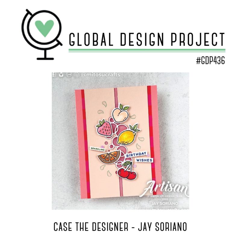 Global Design Project CASE The Designer Cardmaking Challenge Inspiration #GDP436 from Mitosu Crafts UK