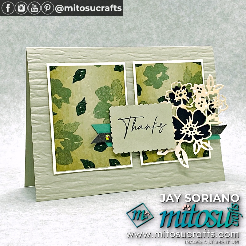 Hand-Penned Neutral Card Idea from Mitosu Crafts UK by Barry Selwood & Jay Soriano Independent Stampin' Up! Demonstrators