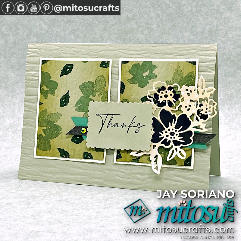 Hand-Penned Neutral Card Idea from Mitosu Crafts UK by Barry Selwood & Jay Soriano Independent Stampin' Up! Demonstrators