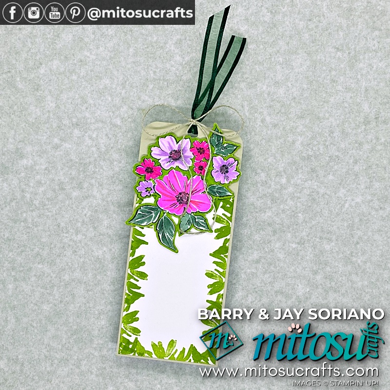 Hand-Penned Flowers & Petals Gift Tag Projects Idea from Mitosu Crafts UK by Barry Selwood & Jay Soriano Independent Stampin' Up! Demonstrators