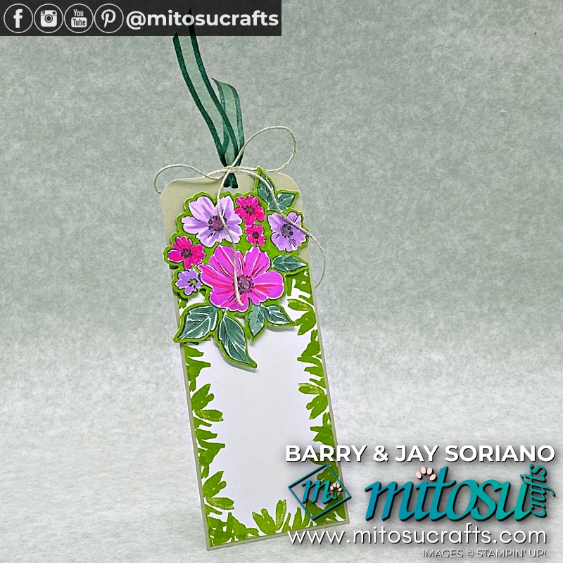 Hand-Penned Flowers & Petals Gift Tag Projects Idea from Mitosu Crafts UK by Barry Selwood & Jay Soriano Independent Stampin' Up! Demonstrators