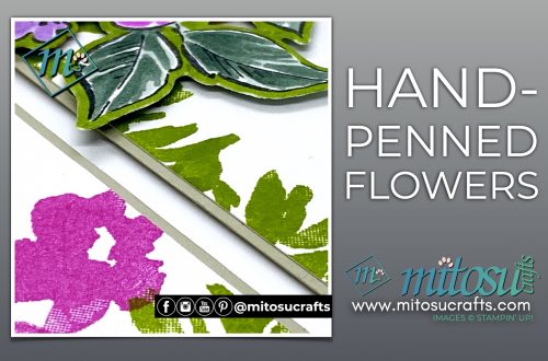 Hand Penned Petals Flowers Thank You Card and Gift Tag Projects Ideas from Mitosu Crafts UK by Barry & Jay Soriano