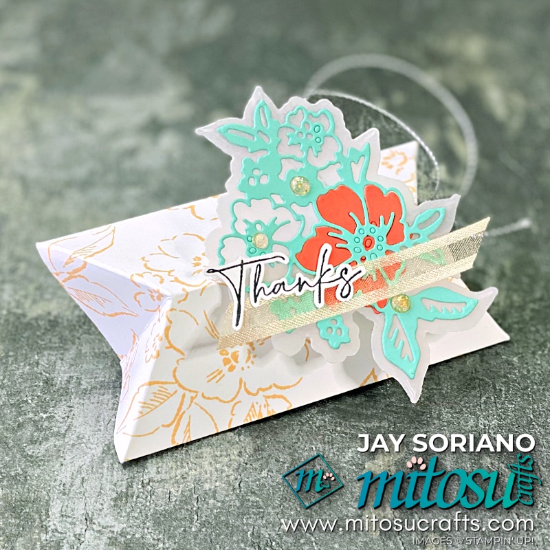 Hand Penned Treat Gift Box from Mitosu Crafts UK by Barry & Jay Soriano Stampin' Up! Demonstrators
