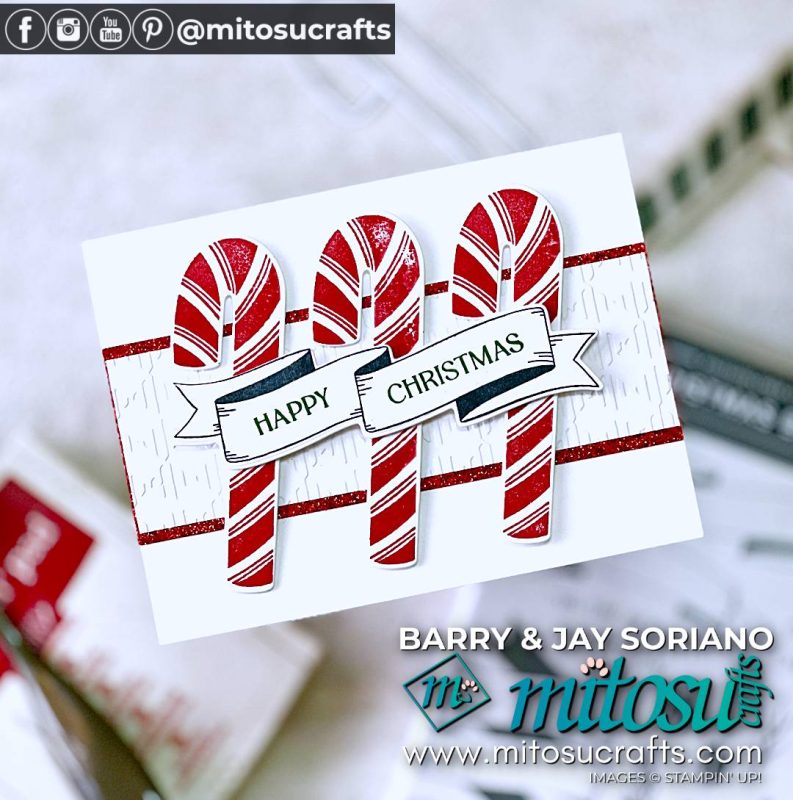 Handcrafted Candy Canes Christmas Card