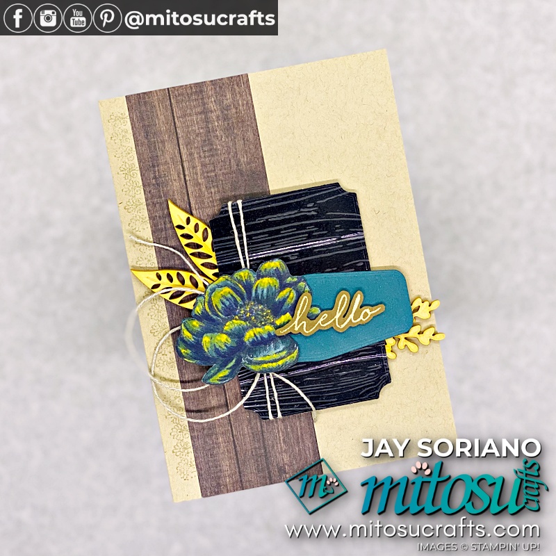 Handmade Masculine Card with Tasteful Touches for Stamp Review Crew from Mitosu Crafts UK by Barry Selwood & Jay Soriano Independent Stampin' Up! Demonstrators