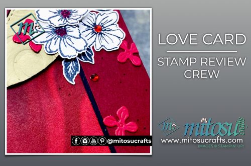 Hello and welcome to Mitosu Crafts UK. It's Jay Soriano here sharing a Valentine's Love card using Sale-A-Bration items; Friendly Hello Bundle and Simply Marbleous DSP for the Stamp Review Crew blog hop.