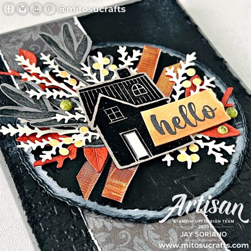 Hello Halloween Card Stampin Up Glow In The Dark Handmade Card Idea from Mitosu Crafts by Barry & Jay Soriano Stampin Up UK France Germany Austria Netherlands Belgium Ireland