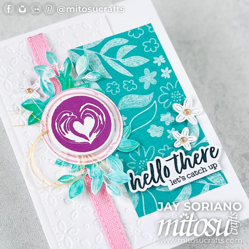 Hello Latte Love Card Idea Mitosu Crafts by Barry & Jay Soriano Stampin' Up! UK France Germany Austria Netherlands Belgium Ireland