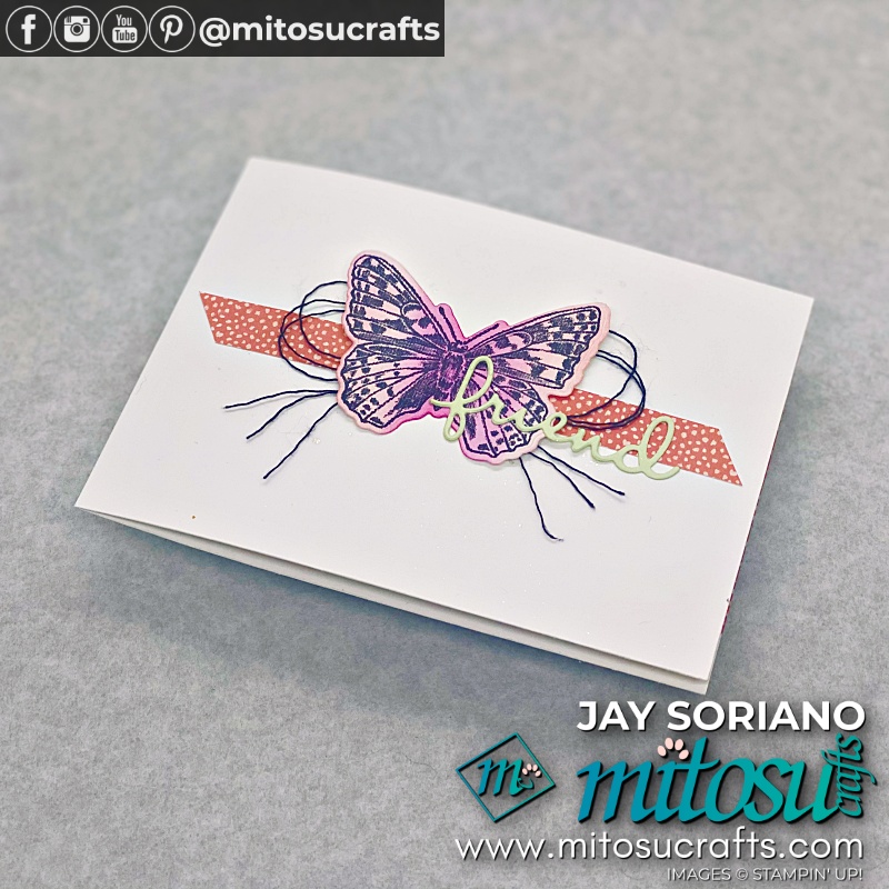 Horizontal Pop Up Butterfly Cards with Butterfly Brilliance from Mitosu Crafts UK by Barry & Jay Soriano Stampin Up Demos