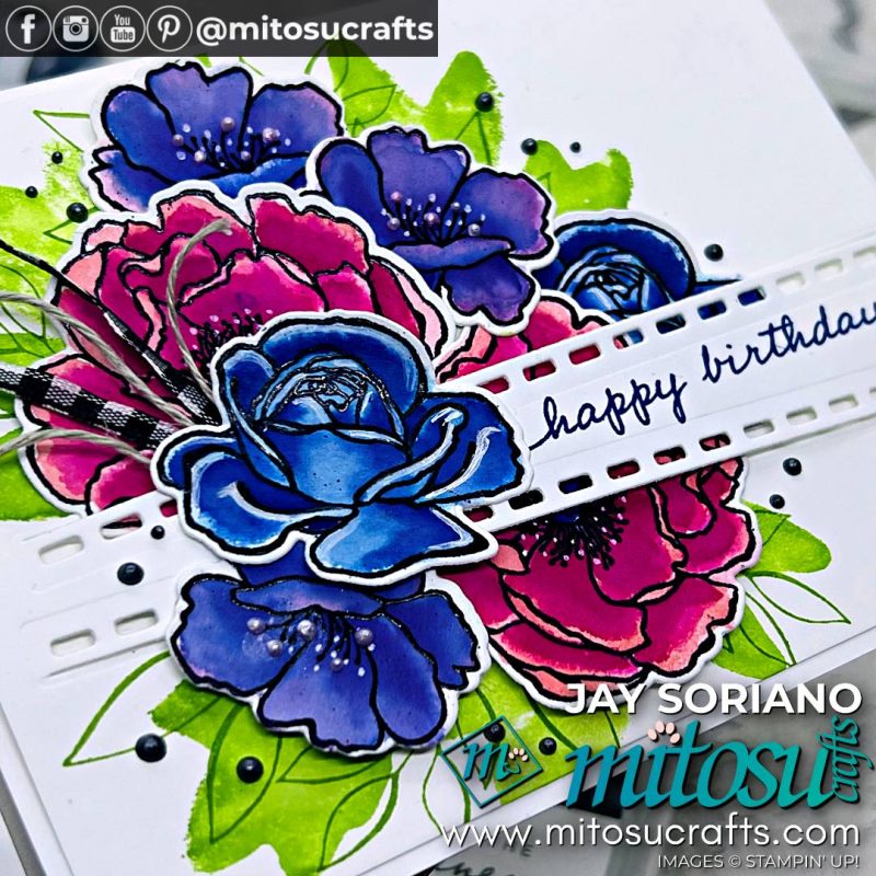 Hues of Happiness Card Idea from Mitosu Crafts by Barry Selwood & Jay Soriano Stampin' Up! Demonstrators UK France Germany Austria The Netherlands Belgium Ireland