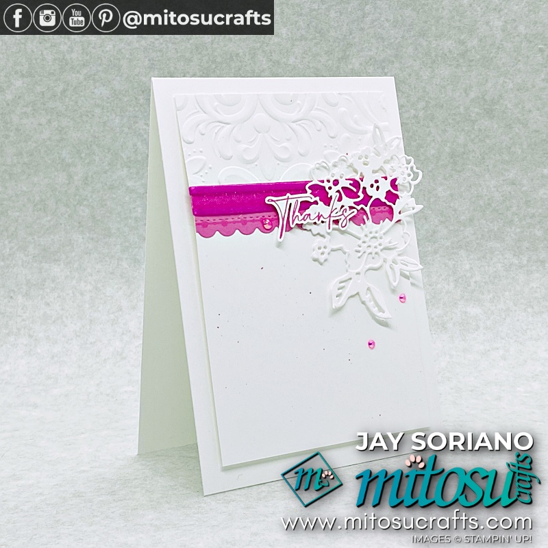 2021-2023 In Color Card with Hand Penned Petals Bundle from Mitosu Crafts UK by Barry Selwood & Jay Soriano Independent Stampin' Up! Demonstrators