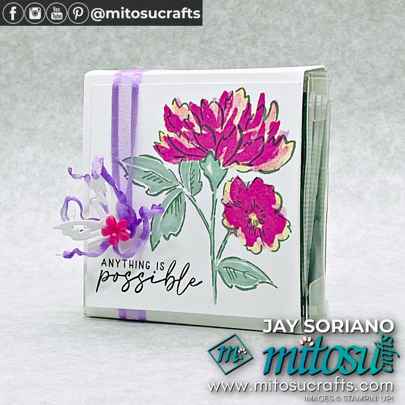 2021-2023 In Colors Tea Box with Hand Penned Petals Bundle from Mitosu Crafts UK by Barry Selwood & Jay Soriano Independent Stampin' Up! Demonstrators