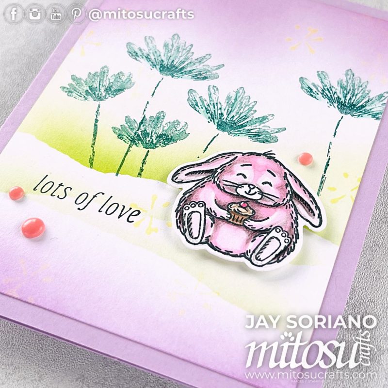 Inked & Tiled with Fluffiest Friends Bunny Card Idea Mitosu Crafts by Barry & Jay Soriano Stampin Up UK France Germany Austria Netherlands Belgium Ireland