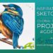 Inspirational Sketches Stampin Blends Colouring Bird Card Idea Mitosu Crafts by Barry & Jay Soriano Stampin' Up! UK France Germany Austria Netherlands Belgium Ireland