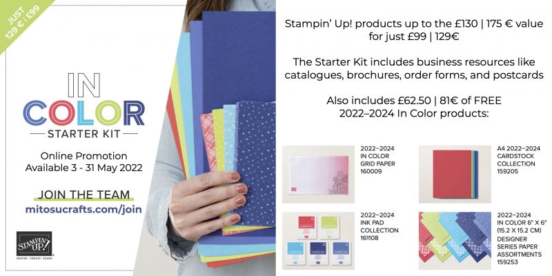 Join Stampin' Up! In Color Starter Kit Online Promo from Mitosu Crafts by Barry & Jay Soriano UK France Germany Austria The Netherlands Demonstrator