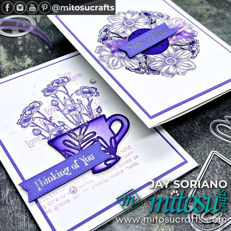Jubilee Inspired Quiet Meadow Card Ideas from Mitosu Crafts by Barry Selwood & Jay Soriano Stampin' Up! Demonstrators UK France Germany Austria The Netherlands