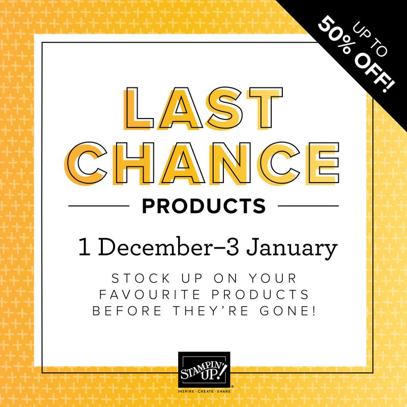Last Chance Products 2021 Sale Promotion on Retiring Items Up to 50% Off from Mitosu Crafts UK by Barry & Jay Soriano Sq