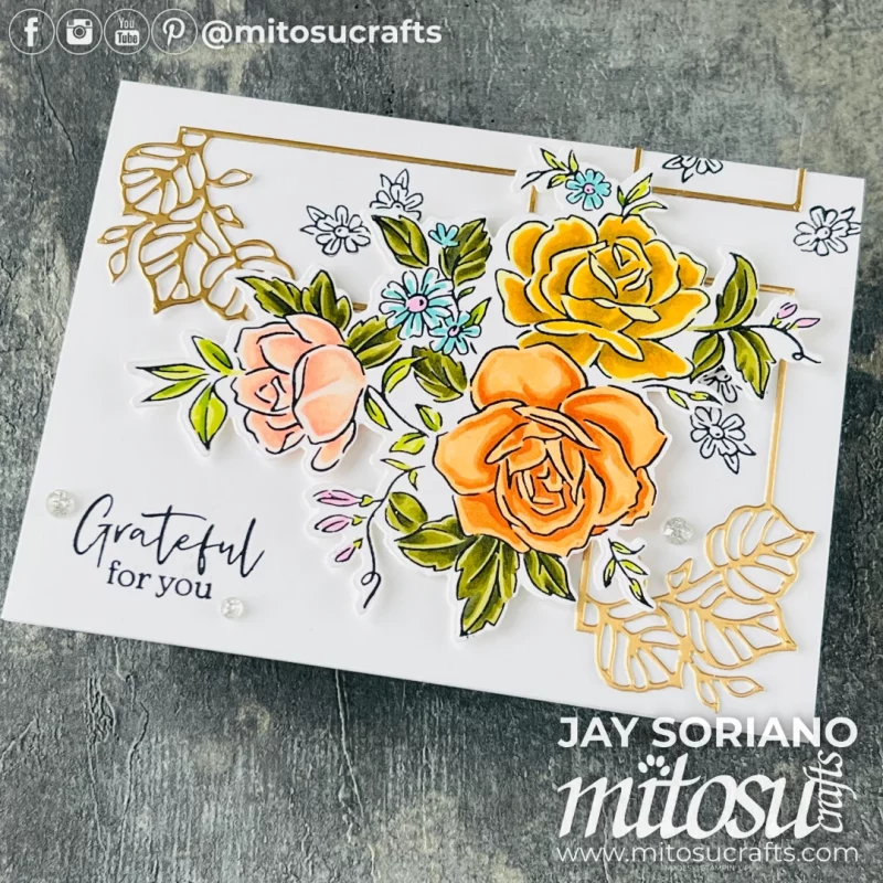 Unbounded Love & Layers of Beauty Stampin Blends Colouring Card Idea Mitosu Crafts by Barry & Jay Soriano Stampin' Up! UK France Germany Austria Netherlands Belgium Ireland