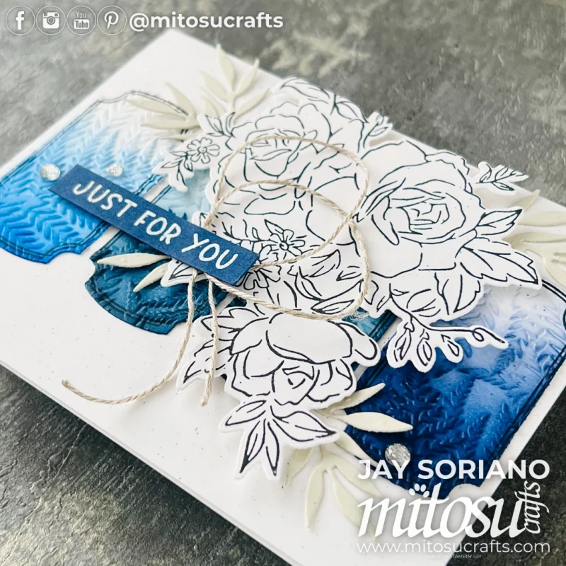 Labelled with Love & Layers of Beauty Ink Blending Card Idea Mitosu Crafts by Barry & Jay Soriano Stampin' Up! UK France Germany Austria Netherlands Belgium Ireland