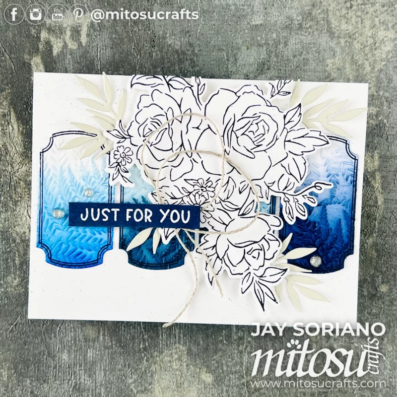 Labeled with Love & Layers of Beauty Ink Blending Card Idea Mitosu Crafts by Barry & Jay Soriano Stampin' Up! UK France Germany Austria Netherlands Belgium Ireland