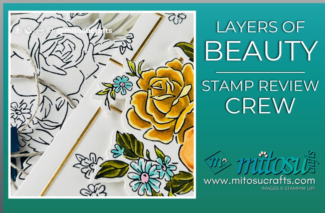 Layers of Beauty Stampin Blends Colouring Card Idea Mitosu Crafts by Barry & Jay Soriano Stampin' Up! UK France Germany Austria Netherlands Belgium Ireland