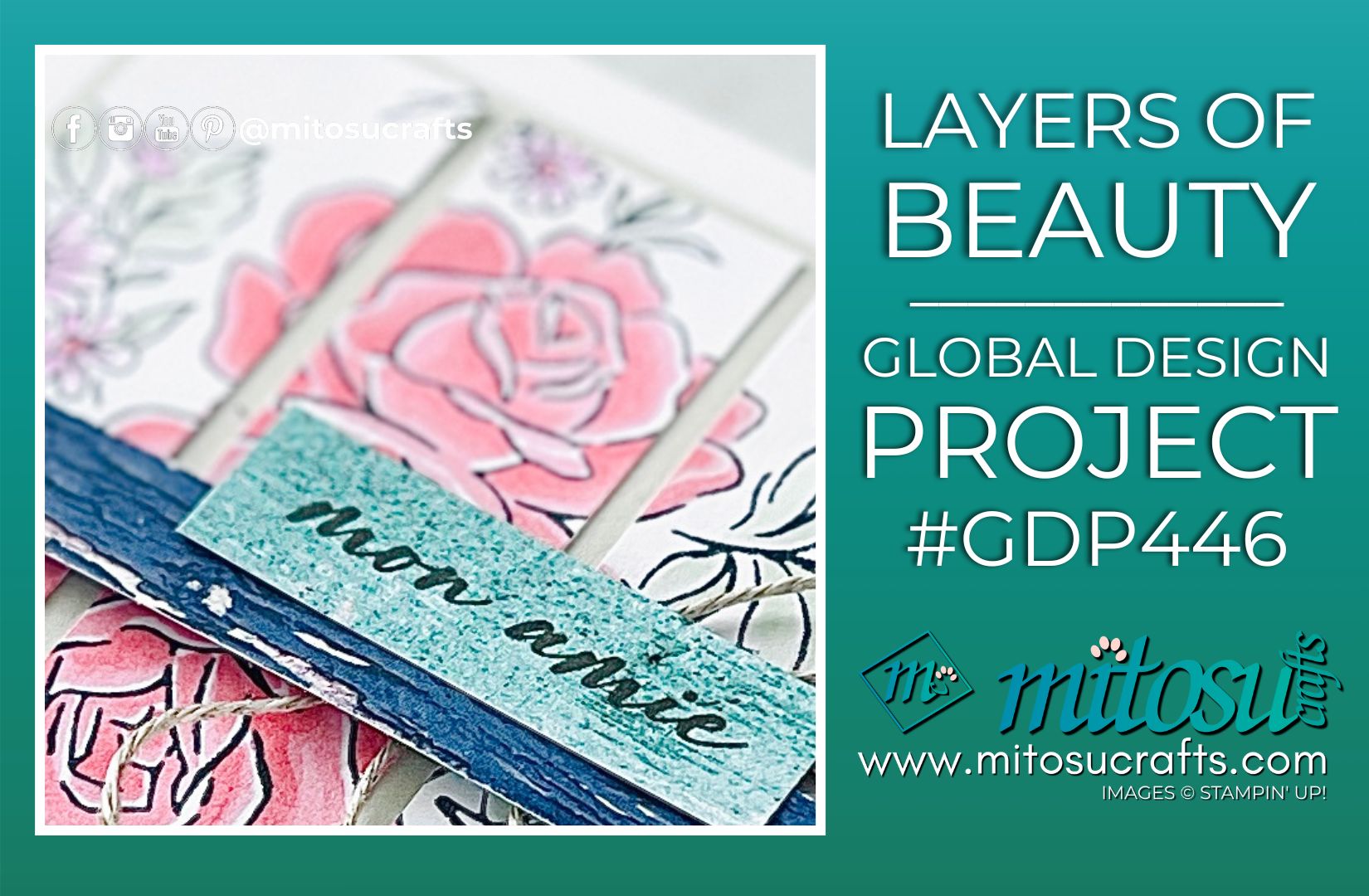 Layers of Beauty Mon Amie #GDP446 Sketch Challenge - Mitosu Crafts