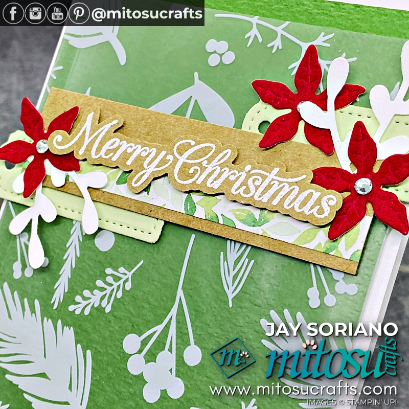 Love Santa Treat Bag Alternative Christmas Card from Mitosu Crafts UK by Barry & Jay Soriano Stampin' Up! Demonstrators