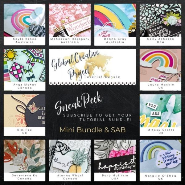 Mini Bundle & SAB Theme Global Creative Project Tutorial Bundle Sneak Peek from Mitosu Crafts by Barry & Jay Soriano UK France Germany Austria The Netherlands Stampin Up Demo