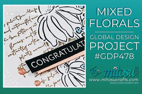 Mixed Florals Card Idea for #GDP478 by Jay Soriano Mitosu Crafts Stampin' Up! UK