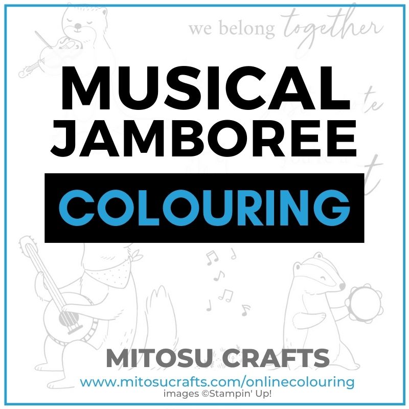 Musical Jamboree Virtual Online Colouring Class Barry & Jay Soriano Mitosu Crafts Stampin Up UK