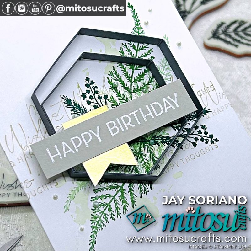 Nature's Prints Tic Tac Toe Challenge Card Idea from Mitosu Crafts by Barry Selwood & Jay Soriano Stampin Up Demonstrators UK France Germany Austria The Netherlands