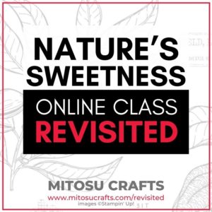 Nature's Sweetness Card Making Online Class Revisited with Stampin Up Craft Supplies from Mitosu Crafts UK