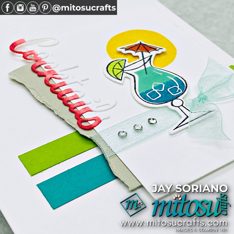 Nothing's Better Than Card Idea With Cocktails for Stamp Review Crew from Mitosu Crafts UK by Barry & Jay Soriano Stampin' Up! SU Demo