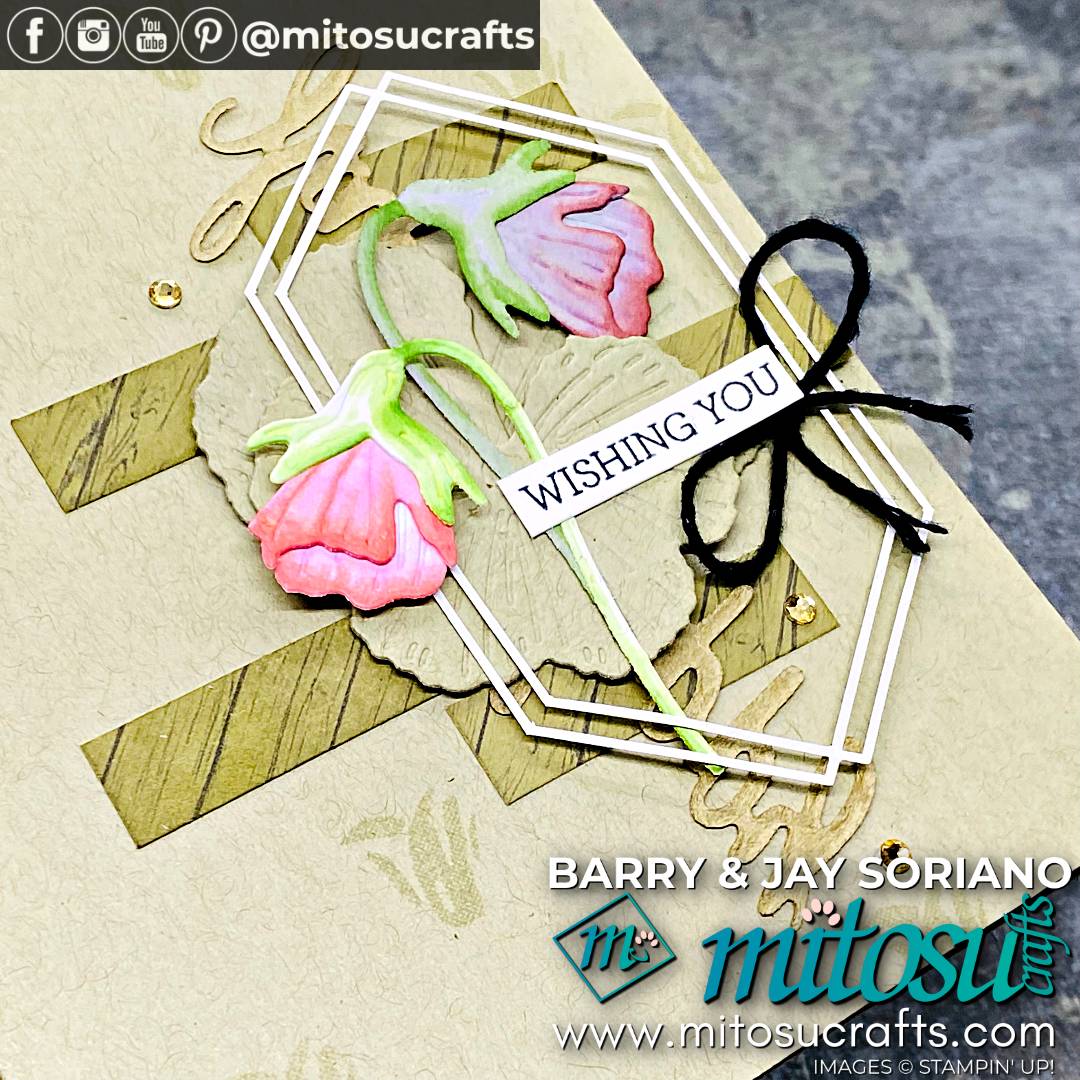 Pansy Patch Bundle Spring Card Idea with Flowers from Mitosu Crafts by Barry Selwood & Jay Soriano Stampin' Up! Demonstrators UK France Germany Austria & The Netherlands